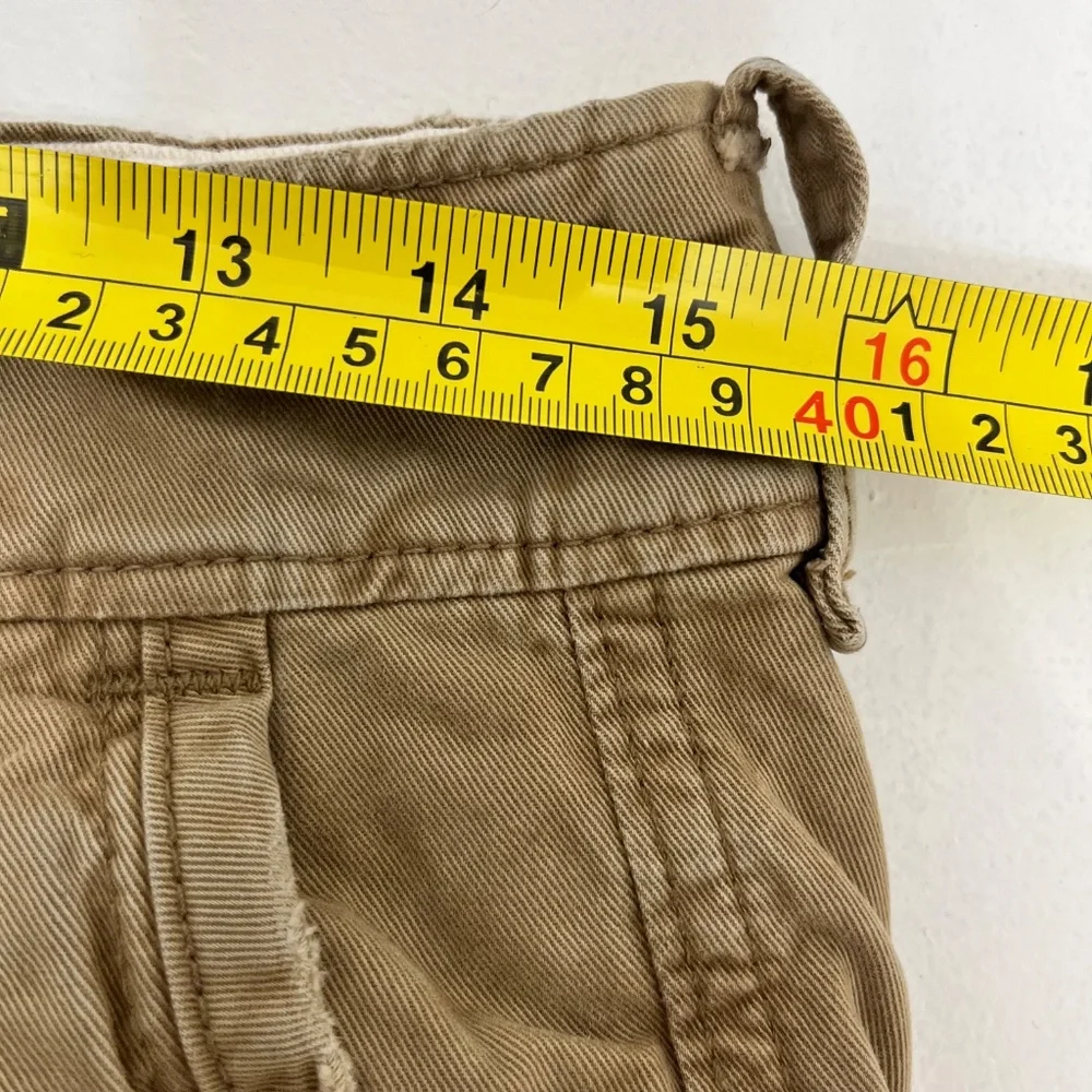 Abercrombie & Fitch Mens W29 L30 Chino Pants Brown Button Fly Mid Rise Trousers‎